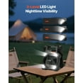 thumbnail image 6 of Solar-Powered Fan with LED Light, 20000mAh, 8-Inch Cordless, 7W, Rechargeable for Outdoor, Power Outage, 6 of 11