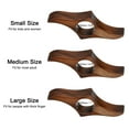 thumbnail image 2 of Uxcell 0.9" Thumb Book Page Holder Handmade Wooden Bookmark Book Opener Page Holders, Black, 2 of 6