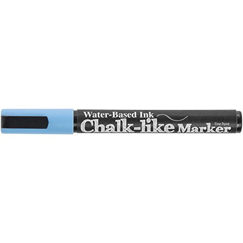 HUBERT® Chalk-Like Marker Light Blue Fine Point