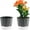 Gray, variant on NOGIS 4 Pack Self Watering Plant Pots 5" Self Watering Planters for Indoor and Outdoor Plants African Violet Self Watering Pots Clear Pots for Houseplant Pots, Dark Grey (4Pcs 5Inch)
