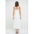 thumbnail image 4 of Women's Rayon Modal Sexy Casual Sleeveless Stylish Maxi W/Pockets, Long Lingerie, Nightgowns, Summer Dresses(Off White Medium Size), 4 of 6