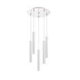 thumbnail image 6 of Z-Lite Forest 5 Light 14" Round Modern Steel LED Pendant in Chrome, 6 of 7