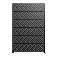 thumbnail image 7 of MAYEERTY 72 × 47in Outdoor Privacy Screen with Stand, 3 Panels Metal Balcony Decorative Screen, Black, 7 of 7