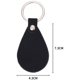 thumbnail image 5 of Kit de llaveros, llaveros de cuero en blanco con llavero, llavero de cuero para suministros de grabado láser de bricolaje, regalos, 4 colores, 5 of 5