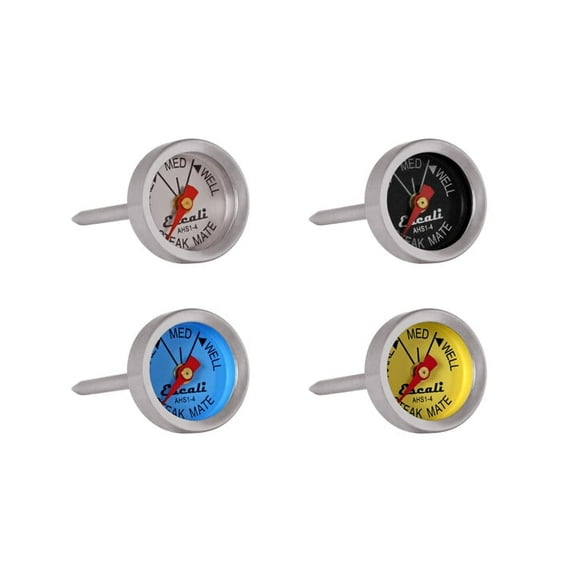 Escali Easy Read Steak Thermometer Set, 4 piece, analog thermometers