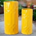 thumbnail image 3 of Priya Ceramic Tall Round Planter/Vase Set (Set of 2), 3 of 10