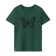 thumbnail image 1 of Camiseta para Mujer Camisa de Cuello Redondo Tops de Verano Clásicos Simples para Ir de Compras Mujer SG, 1 of 7