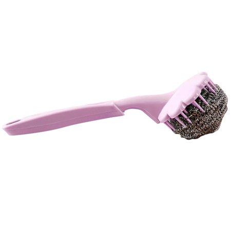 

BMForward Stainless Steel Wire Ball Washing Pot Brush With Handle Cleaning Ball Brush