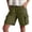 Army Green, variant on Tqcoqu Women's Casual Denim Cargo Hiking Shorts,Elastic Waist Knee Length with Multi Pockets,Army Green Women's S-XXL