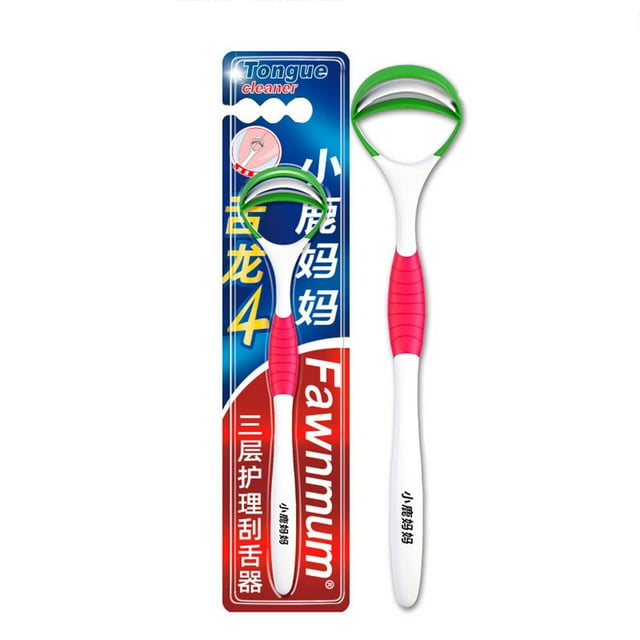 Limpiador de lengua en silicona, elimina el mal aliento y la placa lingual, diseño ergonómico y antideslizante, color rojo, fácil de limpiar y reutilizable.