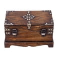 thumbnail image 4 of del Tesoro, caja de madera, joyero versátil, recuerdos rústicos coleccionables, decoración del hogar, caja de baratija, caja de almacenamiento, 4 of 8
