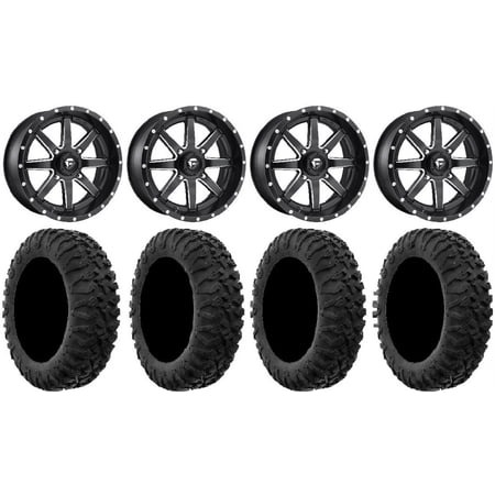 Fuel Maverick Black 20 Wheels 33 MotoClaw Tires Sportsman RZR Ranger