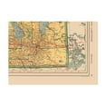 thumbnail image 2 of Historic Map - Manitoba Canada - Reynold 1921 - Vintage Wall Art, 2 of 4