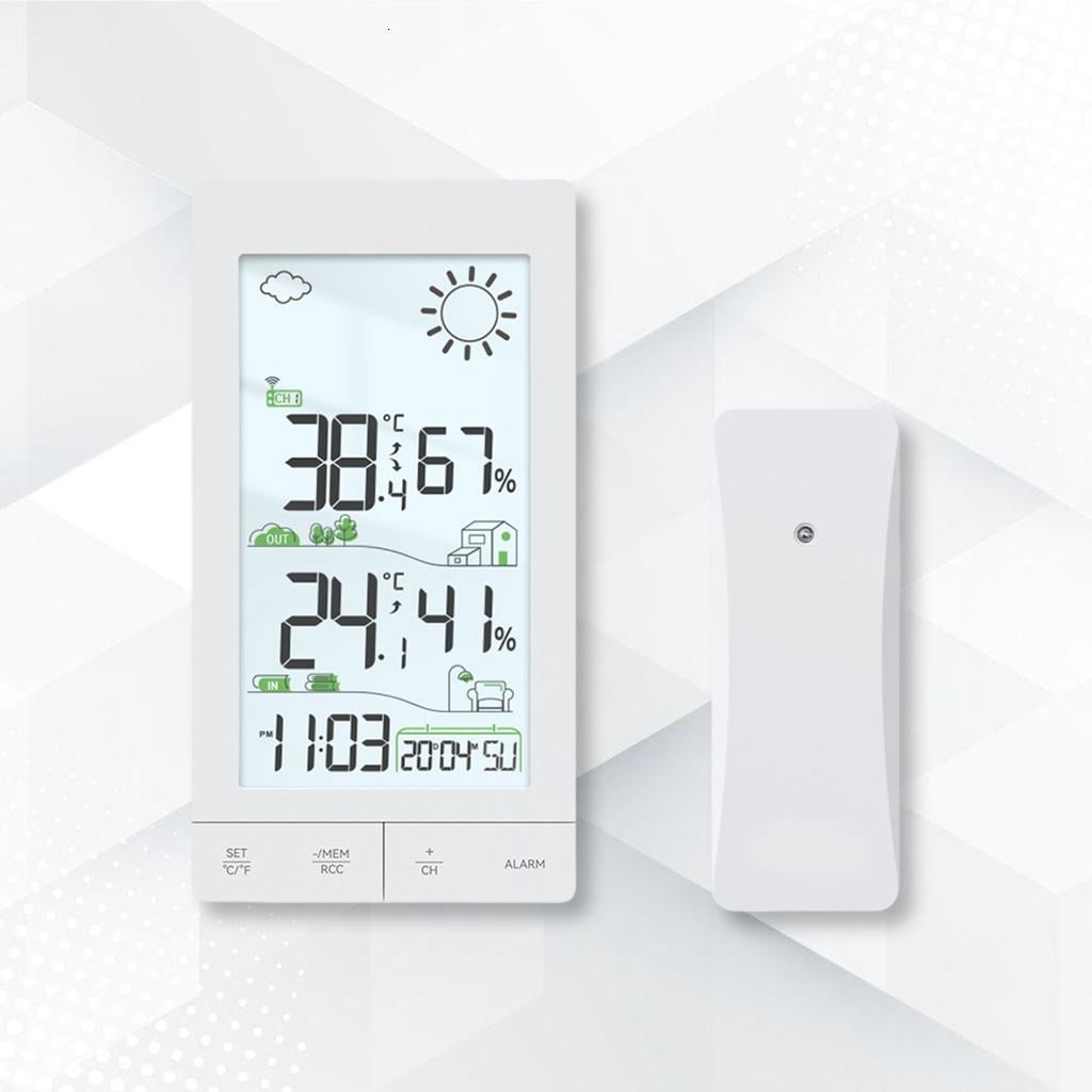 CEORPER Temperature moisture Monitor Wireless Weather Stations with touch screens for Home