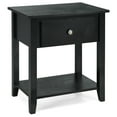 thumbnail image 1 of Costway Table de Chevet Table d'Appoint Coffre Table de Canapé Table d'Extrémité Table d'Accent Noir, 1 of 10