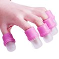 thumbnail image 5 of 10 piezas de tapa de remojo de uñas, removedor de esmalte de puntas de arte de uñas portátil, herramienta de remojo de acrílico para dedos, juego de puntas de tapas de gel UV, tapa de remojo, 5 of 5