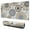 Beige Ethnic Mandala, variant on Long Mouse Pads for Desk,Black Boho Tribal Feathers Pattern Desk Mats on Top Of Desks, Desk Mouse Pad Extra Large with 3mm Non-Slip Base and Stitched Edge for Gaming,Office,Work,Home 31.5"x11.8"