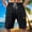 Black, variant on Men's Shorts Cargo Relaxed Fit Summer Shorts With Drawstring At The Waist Large Pockets Casual Sportswear Pants