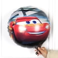 thumbnail image 2 of Pastel de tres capas de Disney Lightning McQueen, globo de aluminio de 18 pulgadas, diseño de cumpleaños infantil de Lightning McQueen Car, 2 of 5