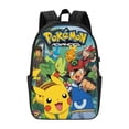 thumbnail image 4 of Mochila de viaje para portátil Pikachu Light Flight, antirrobo con puerto de carga USB, mochila universitaria, gran capacidad para el trabajo, color negro, 17 pulgadas, 4 of 8