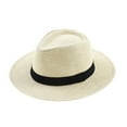 thumbnail image 2 of Womens Mens Wide Brim Straw Hat Summer Beach Sun Hat Straw Hat for Women, Wide Brim Sun Hat for Men Women, Sun Protection UV Hat Beige, 2 of 7