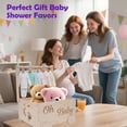 thumbnail image 2 of Cesta de regalo para baby shower HMAZAE, organizador de armario para bebés de madera, 2 of 8