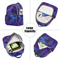thumbnail image 5 of FORMRS Mini Backpack Purse for Women Quilted Travel Daypack Casual Shoulder Bag, Night Mushrooms Pattern, 5 of 7