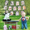 thumbnail image 3 of 13PCs Cow 12 Month Photo Banner - 1st Birthday Baby Banner for Newborn to 12 Months, Cow Print Birthday Party Decorations, Farm Barnyard Cowboy Cowgirl First Birthday Party Supplies, 3 of 7
