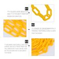 thumbnail image 2 of Shisuyan Yellow Crowd Control Chain Plastic Safety Barrier 1 Set 10m x 2cm, 2 of 8