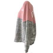 Victorias Secret Pink Varsity Crew Pullover Sweatshirt Pink Gray Marl Size Small NWT