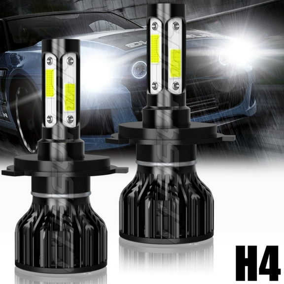 H4 9003 LED Headlights Bright Kit for Can-Am Ryker / Ryker Rally Edition (Pair)