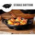 thumbnail image 2 of CRILSTYLEO Ceramic Snail Plate Baking Dish Escargot Serving Dish for Home Restaurant Wear-resistant for Shell Foods, 2 of 8