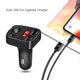 thumbnail image 2 of Car Kit Wireless Bluetooth Phone Charger LCD MP3 Player Handsfree FM Transmitter Dual USB Charger, 2 of 5