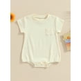 thumbnail image 2 of Bagilaanoe Newborn Baby Boy Rompers Short Sleeve Bodysuits 3M 6M 12M 18M 24M Infant Casual One Piece Short Jumpsuit, 2 of 8