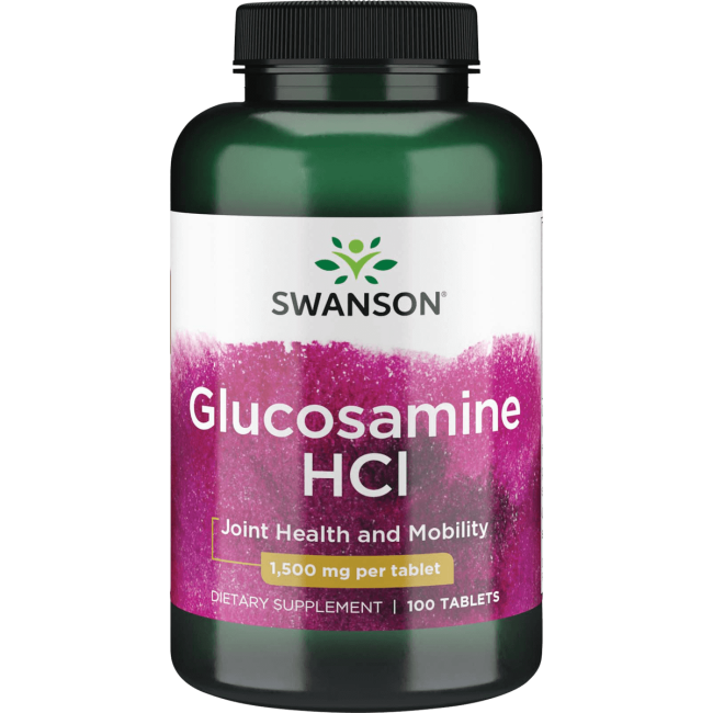 Swanson Glucosamine Hcl 1,500 mg 100 Tablets.