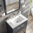 thumbnail image 6 of Eviva Lugano 24" Gray Modern Bathroom Vanity with White Integrated Acrylic Sink, 6 of 7