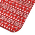thumbnail image 3 of Red Christmas Folk Pattern Dish Drying Mat for Kitchen 1 Pack, Ultra Absorbent Microfiber Dishes Drainer Mats,18x24in(46x61cm), 3 of 4