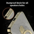 thumbnail image 6 of for iPhone 15 Pro Max Case Magsafe with Invisible Magnetic Kickstand Plating 10FT Shockproof Soft Rubber Clear Protective Phone Case (Gold), 6 of 12