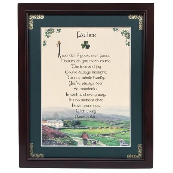 Peter Townsends Irish PFB8x10-Father-I-wonder 8 x 10 in. Father I Wonder Blessing Photo Frame