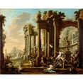 thumbnail image 3 of Alessandro Magnasco 14x12 Black Modern Framed Museum Art Print Titled - The Triumph of Venus (1720-1730), 3 of 5