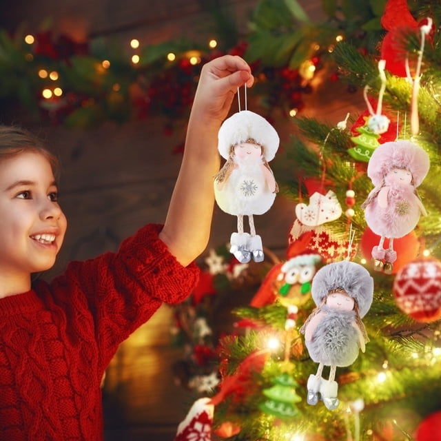 Xihbxyly Venta de Palets 3 Adorning Navideños de Plumas de Ángel, Embelleciendo Colgantes para Árbol de Navidad, Regalos de Ángel para Fiestas En Casa