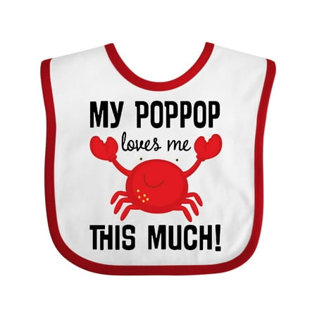 

Inktastic My PopPop Loves Me Gift Baby Boy or Baby Girl Bib