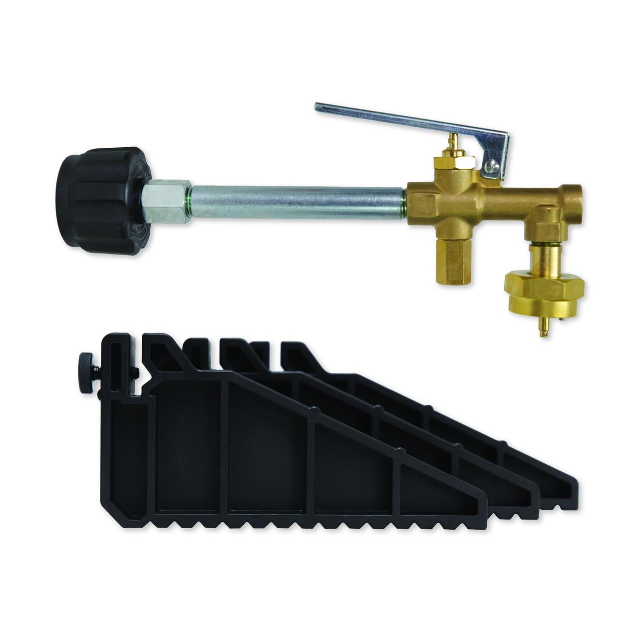 Mr. Heater Propane Refill Kit for Fuel Keg 1 lb. / 16 oz. Refillable Propane Tank + Mr. Heater Fuel Keg 1 lb. / 16 oz. Empty Refillable Propane Tank