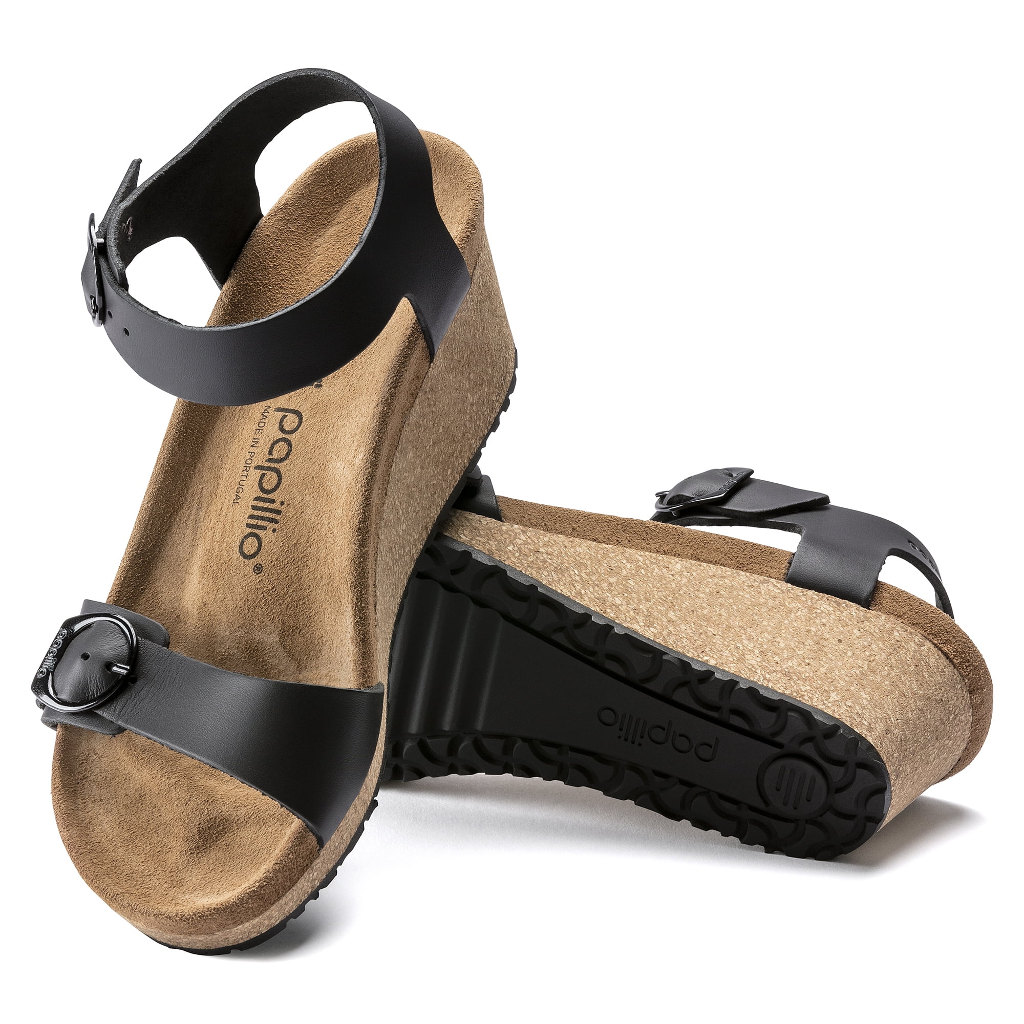 Papillio by Birkenstock Soley Leather Sandal, 41, Black