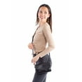 thumbnail image 3 of Scully Women's Woven Leather Handbag - B374-BLK One Size, 3 of 3