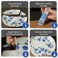 thumbnail image 4 of Brampton Fast Cure Epoxy, Quick 10-Min Set, 30-Min Cure, Waterproof 2-Part Epoxy Glue Kit for Tile, Metal, Ceramic, Glass, Wood, Stone, Strong Bonding, Sandable, Paintable Resin, Easy 1:1 Mix, 0.85oz, 4 of 8