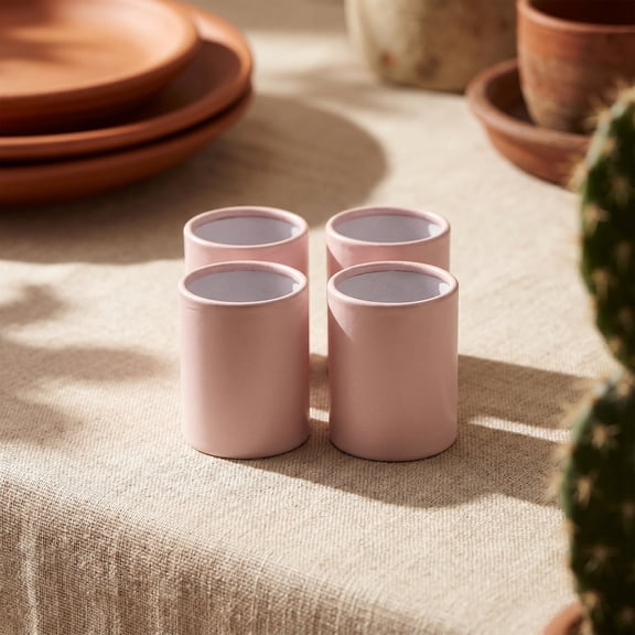 NIAIZEK Pink Cylindrical Flower Box for Decorative Use and Gifting 4Pcs