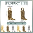thumbnail image 2 of 1 box 3 colors 90pcs Cowboy Charms Western Charms Bulk Vintage Silver golden Alloy Cowboys Boots Charm for Jewelry Making Charms DIY Crafts Necklace Bracelet Earring Keychains, 2 of 6
