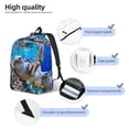 thumbnail image 4 of Lsque Sea Turtle Swims Pattern Canvas Daypack, Durable Backpack, High-quality Versatile Backpack,Vintage Compact Backpack-Small, 4 of 6