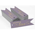 thumbnail image 2 of Inkdotpot Real Gold Foil Made With Love Text Tags Favor Hang Paper Tags 100 Pieces, 2 of 6